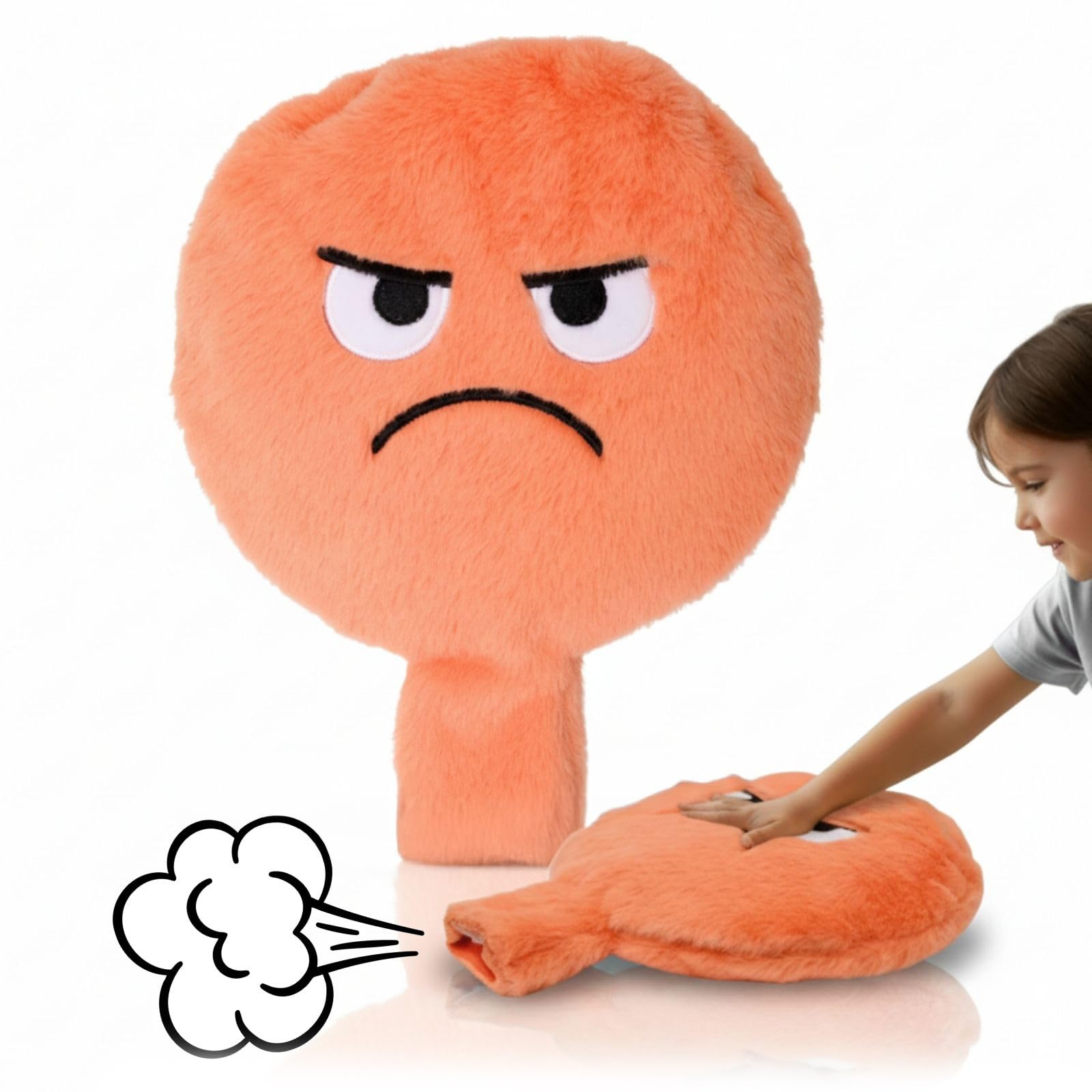 alldoro-grumpy-pl-sch-furzkissen-rot-20-5-cm-mit-sound image 1