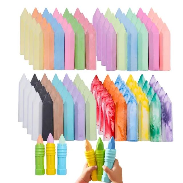 alldoro-lernen-besch-ftigung-stra-enmalkreide-set-102tlg-neon-batik image 1