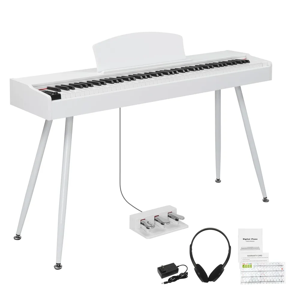 lalaho-e-piano-88-tasten-gewichtet-digitalpiano-wei-3-pedale image 1