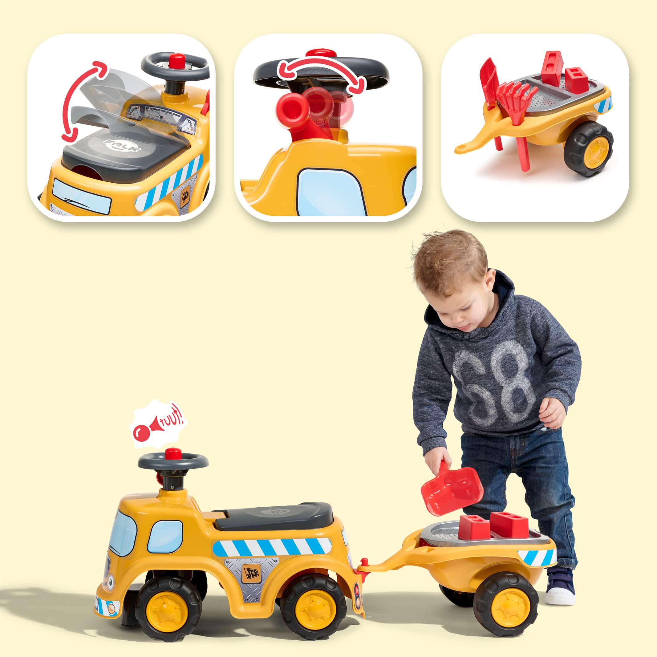 falk-jcb-aufsitz-lastwagen-rutschauto-mit-anh-nger image 3