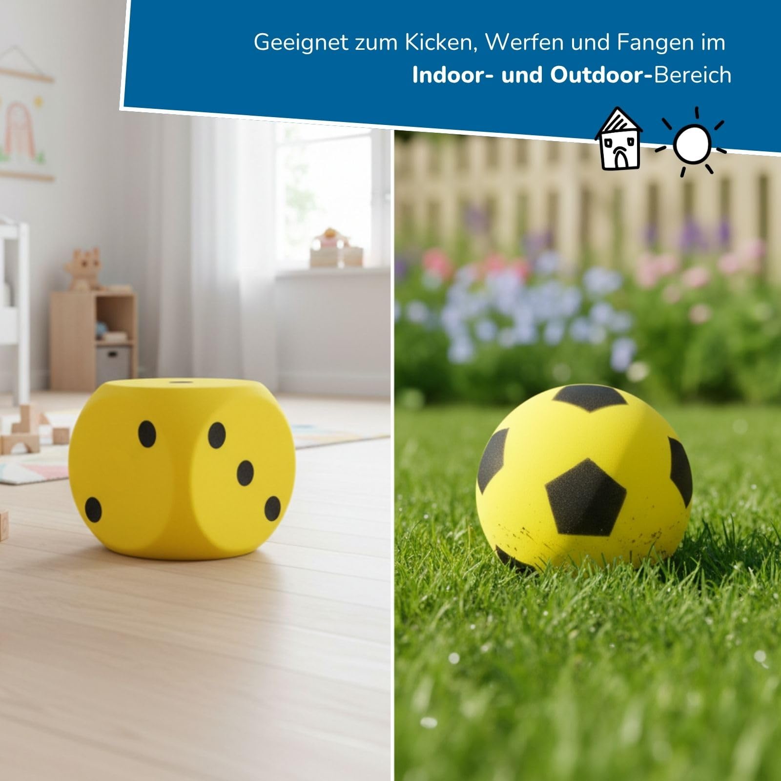 alldoro-schaumstoffball-w-rfel-set-gelb-extra-weich image 4