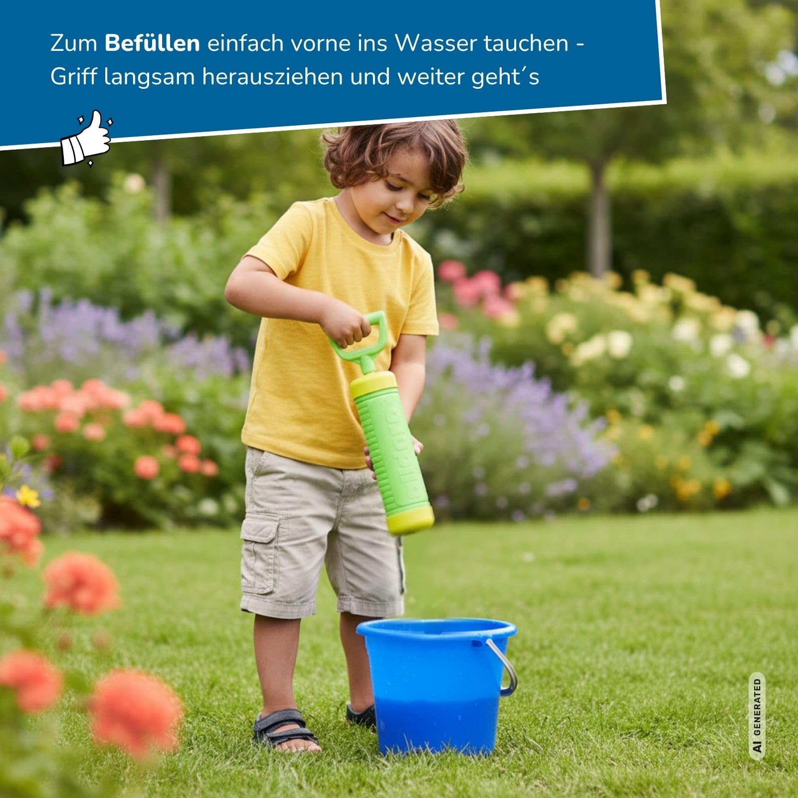 alldoro-wasserspritze-30-cm-gr-n-wasserpistole image 4