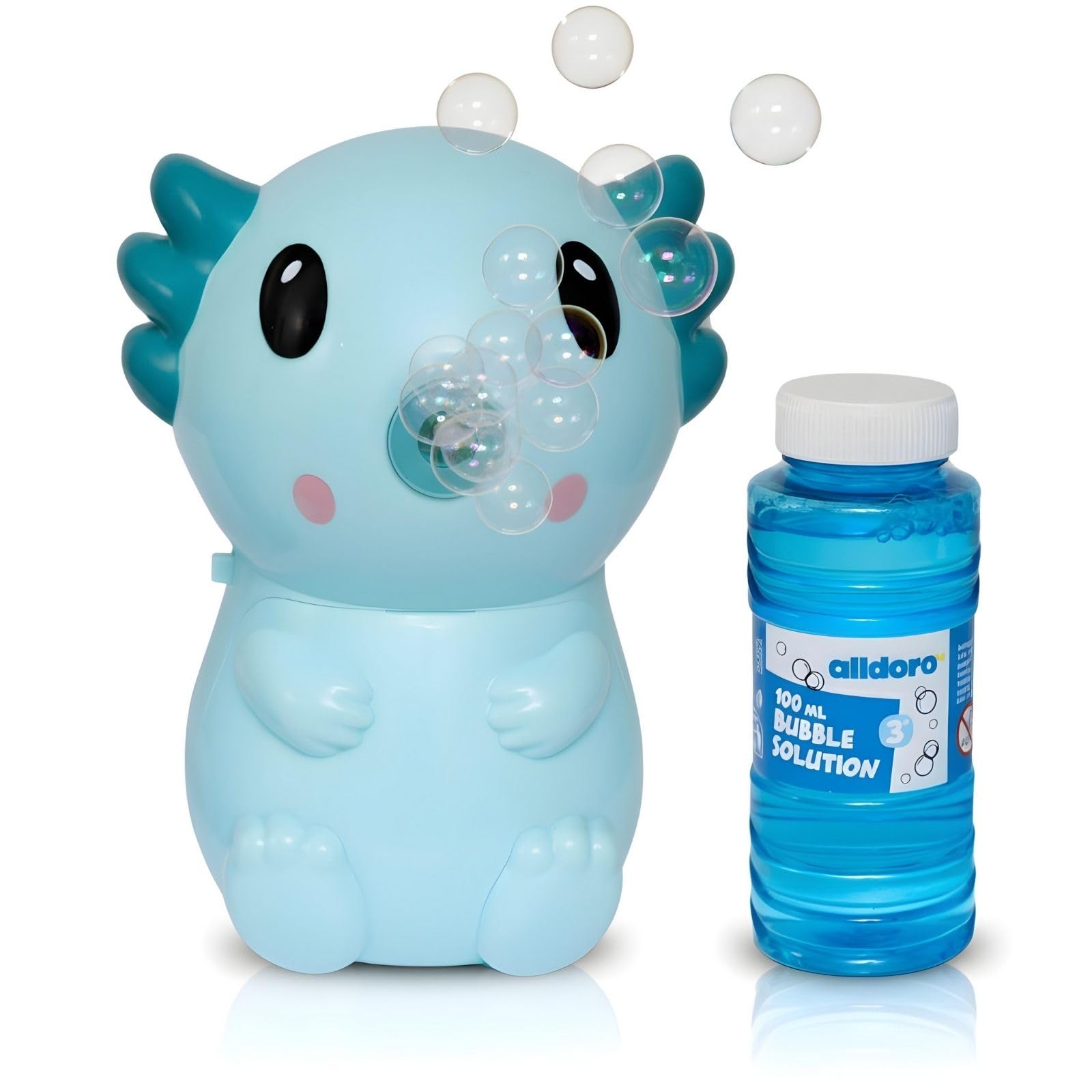alldoro-seifenblasen-axolotl-bubble-maker-14-cm-t-rkis image 1