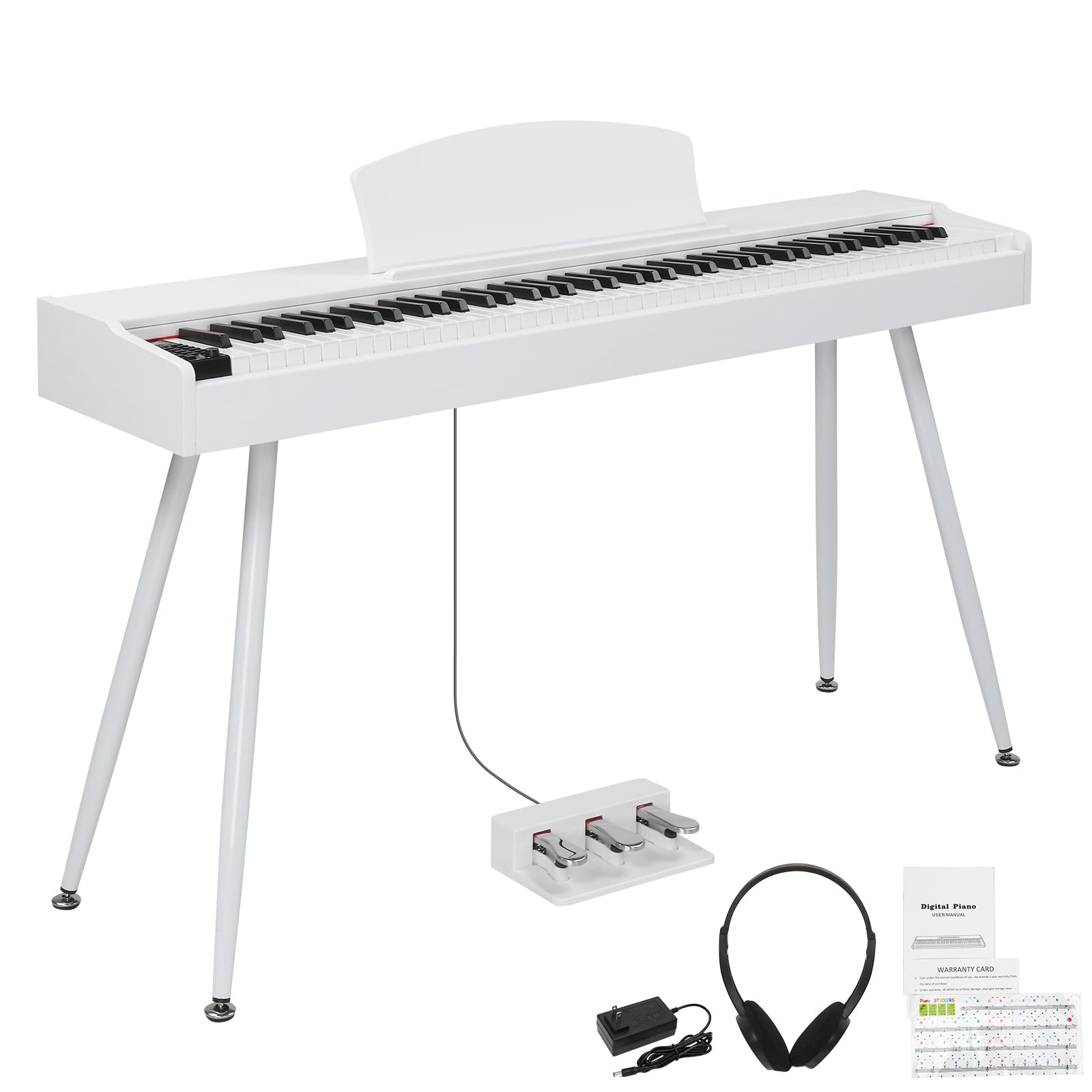 lalaho-e-piano-88-tasten-gewichtet-digitalpiano-wei-3-pedale image 1