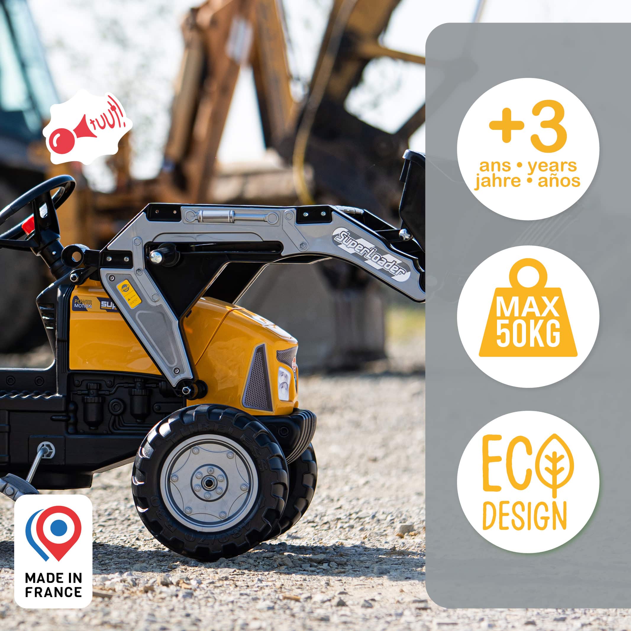 falk-super-builder-baggertraktor-mit-bagger-3-7-jahre image 3
