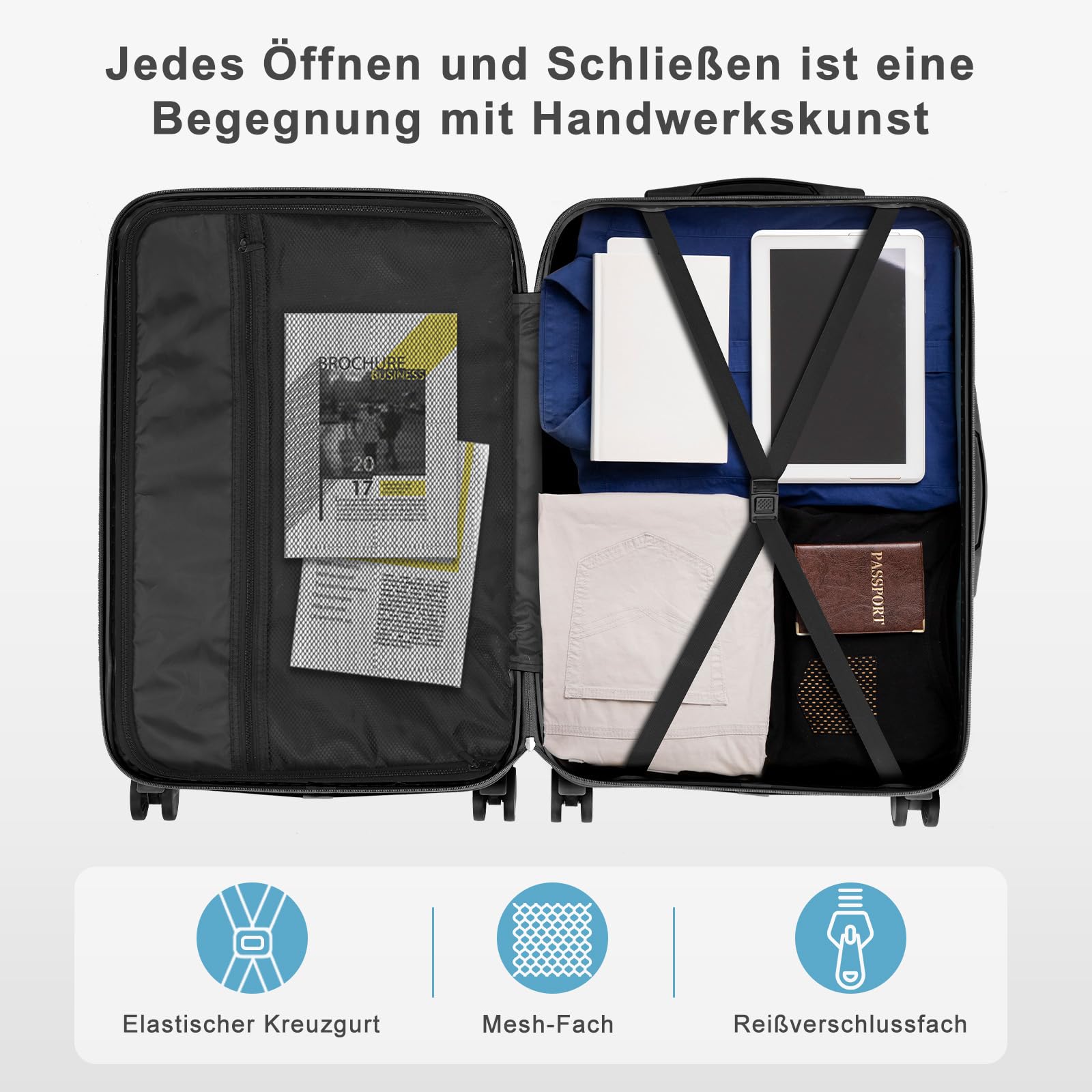 lalaho-kofferset-4-teilig-hartschale-koffer-navyblau-4tlg-mit-rollen image 4