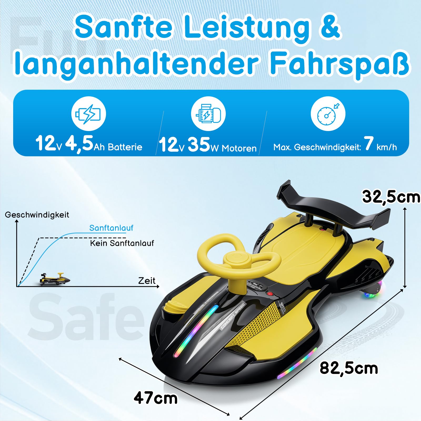 lalaho-kids-electric-car-rutschauto-360-2-in-1 image 6