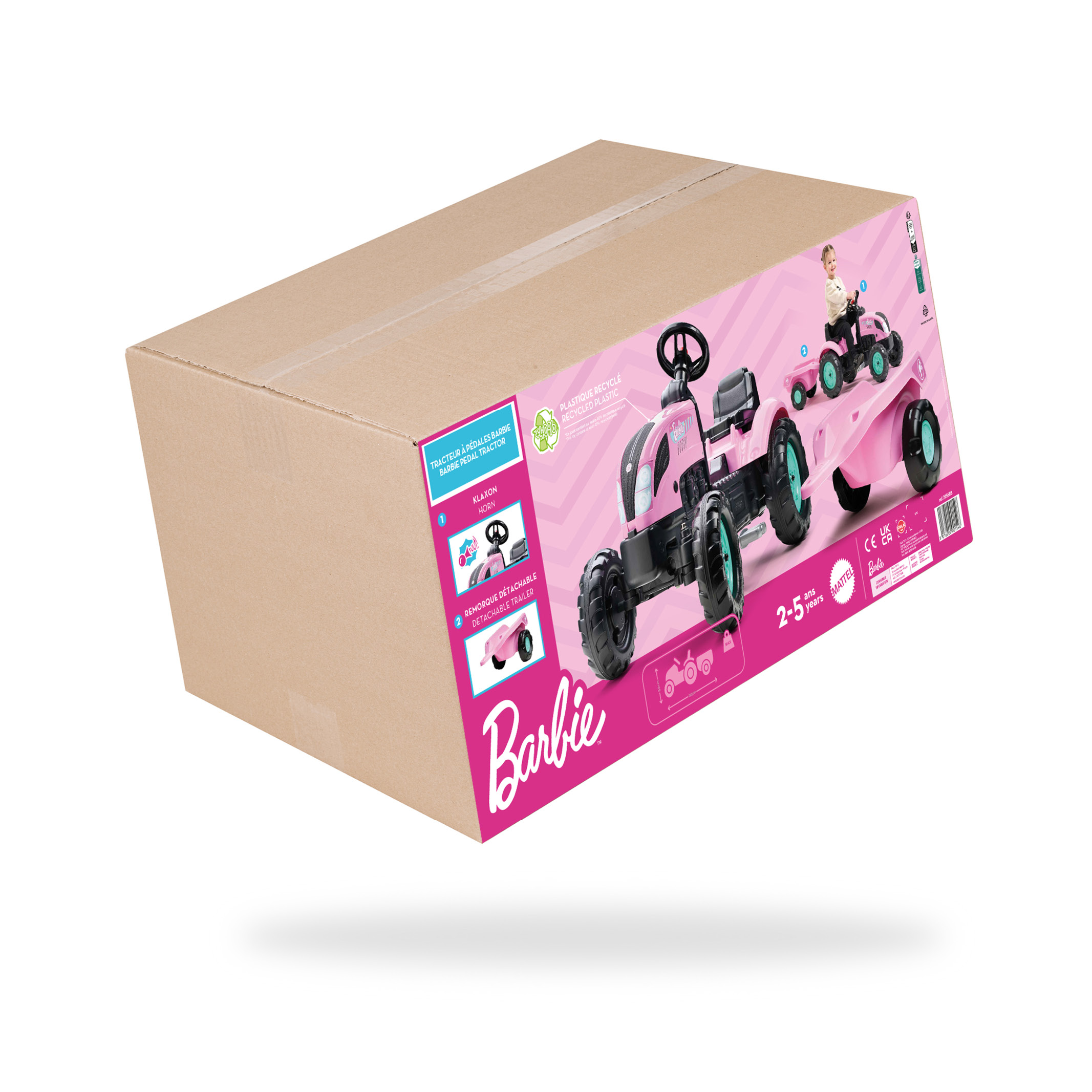 falk-tracteurs-barbie-trettraktor-mit-anh-nger-ab-2-jahren image 6