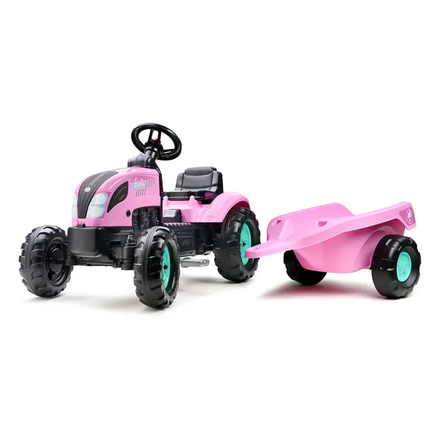 falk-tracteurs-barbie-trettraktor-mit-anh-nger-ab-2-jahren image 1