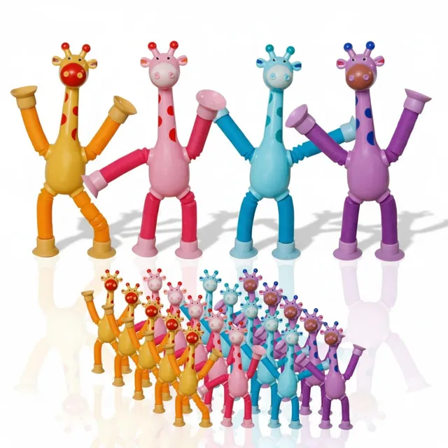 alldoro-motorikspielzeug-flexi-animals-giraffen-24er-saugn-pfe image 1