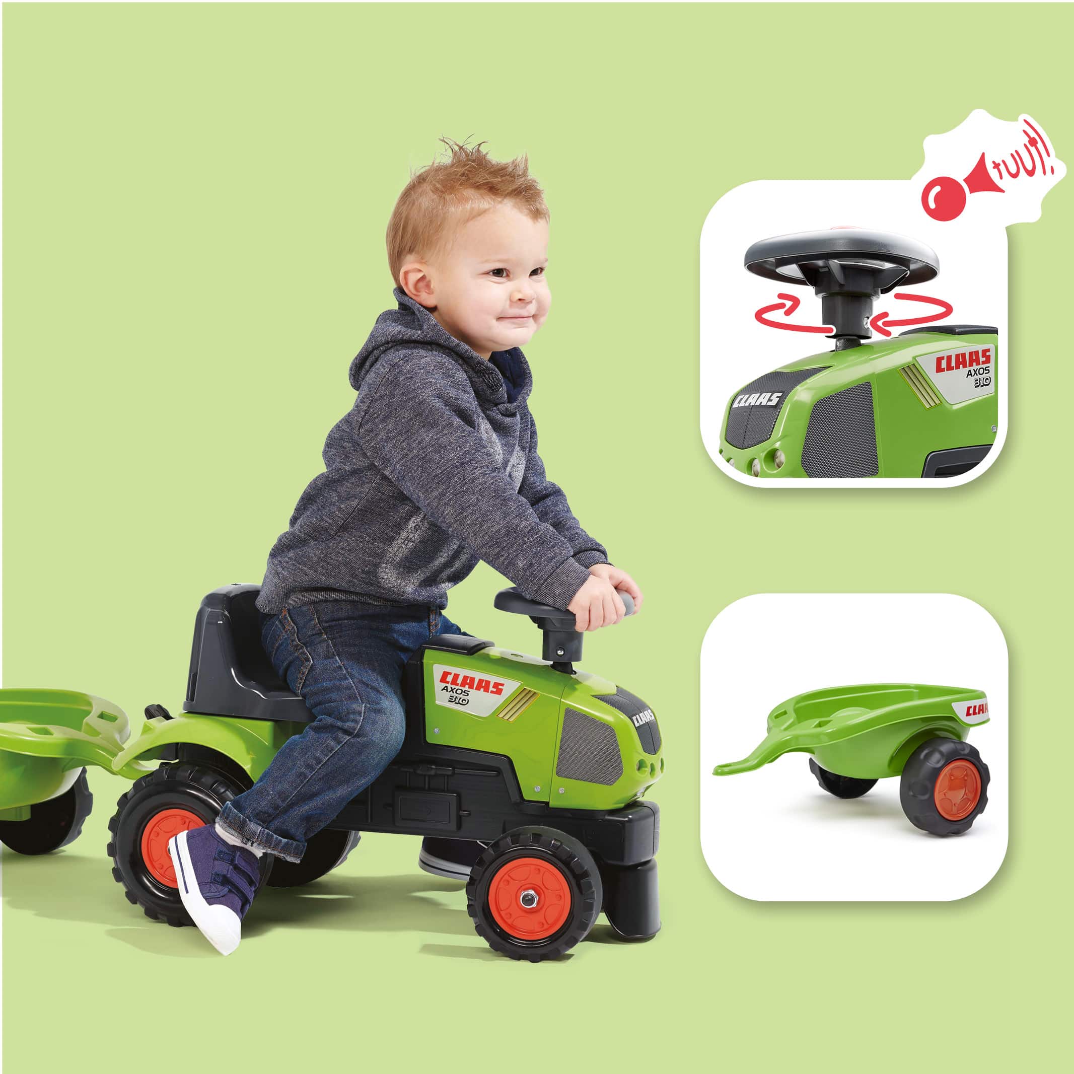 falk-baby-claas-axos-310-rutschauto-mit-anh-nger-1-3-j image 3