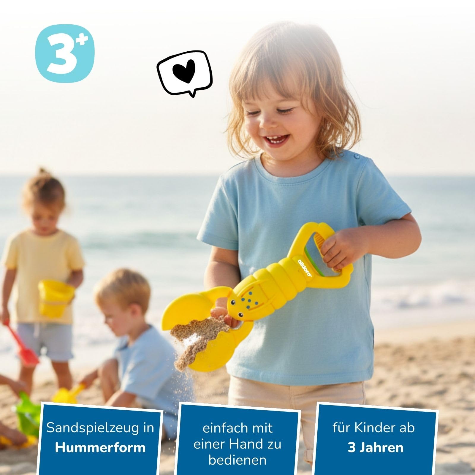 alldoro-outdoor-spielzeug-sandgreifer-hummer-34-cm-gelb image 2