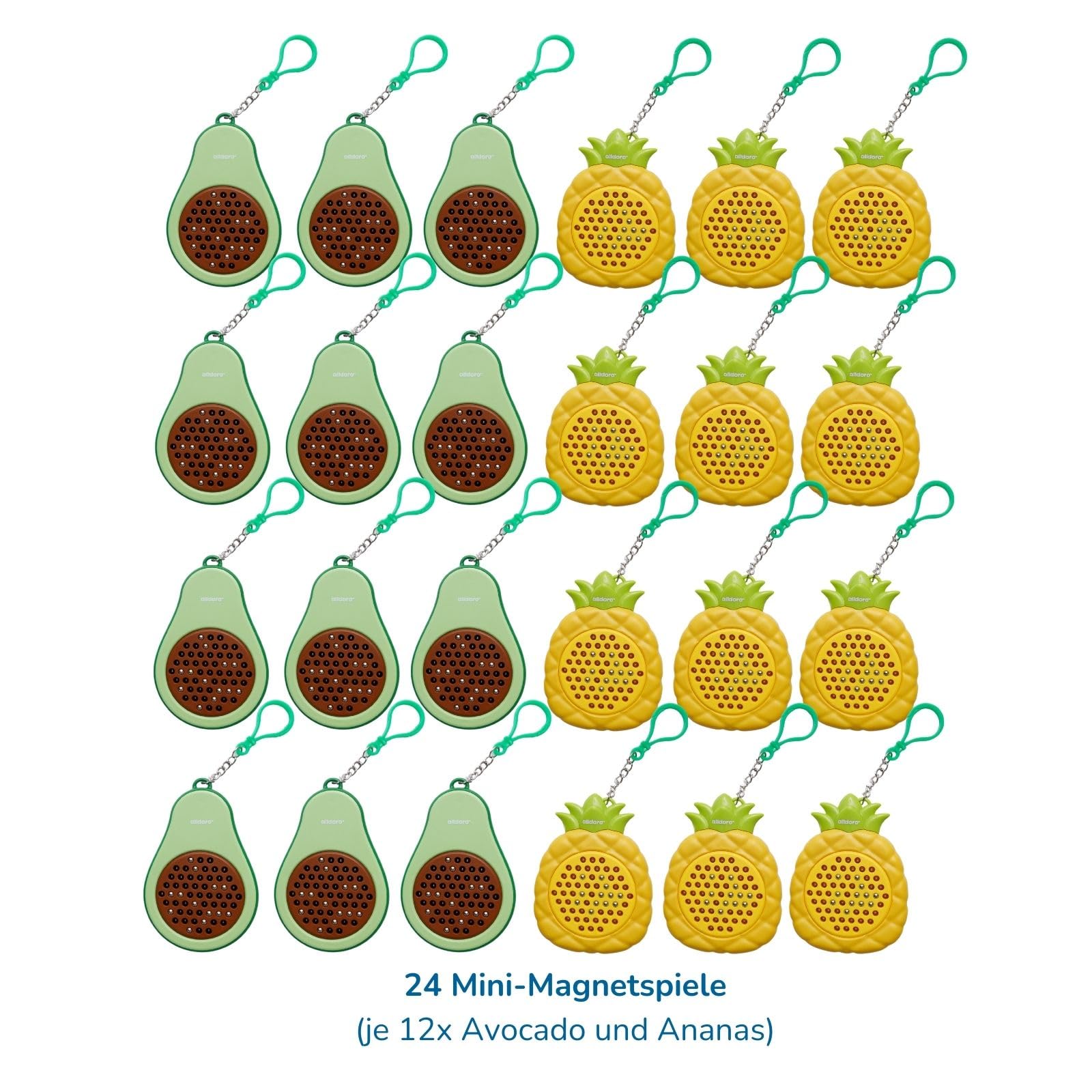 alldoro-motorikspielzeug-mini-magnetspiel-24er-avocado-ananas image 6