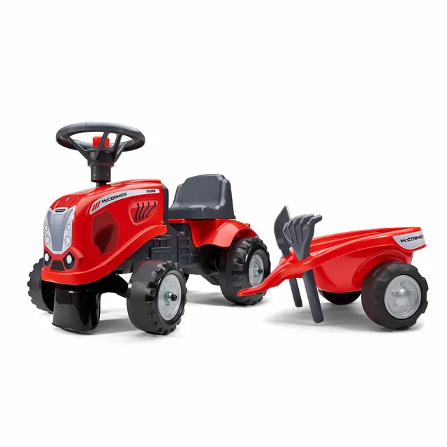 falk-mccormick-baby-rutscher-traktor-mit-anh-nger-ab-1-jahr image 1