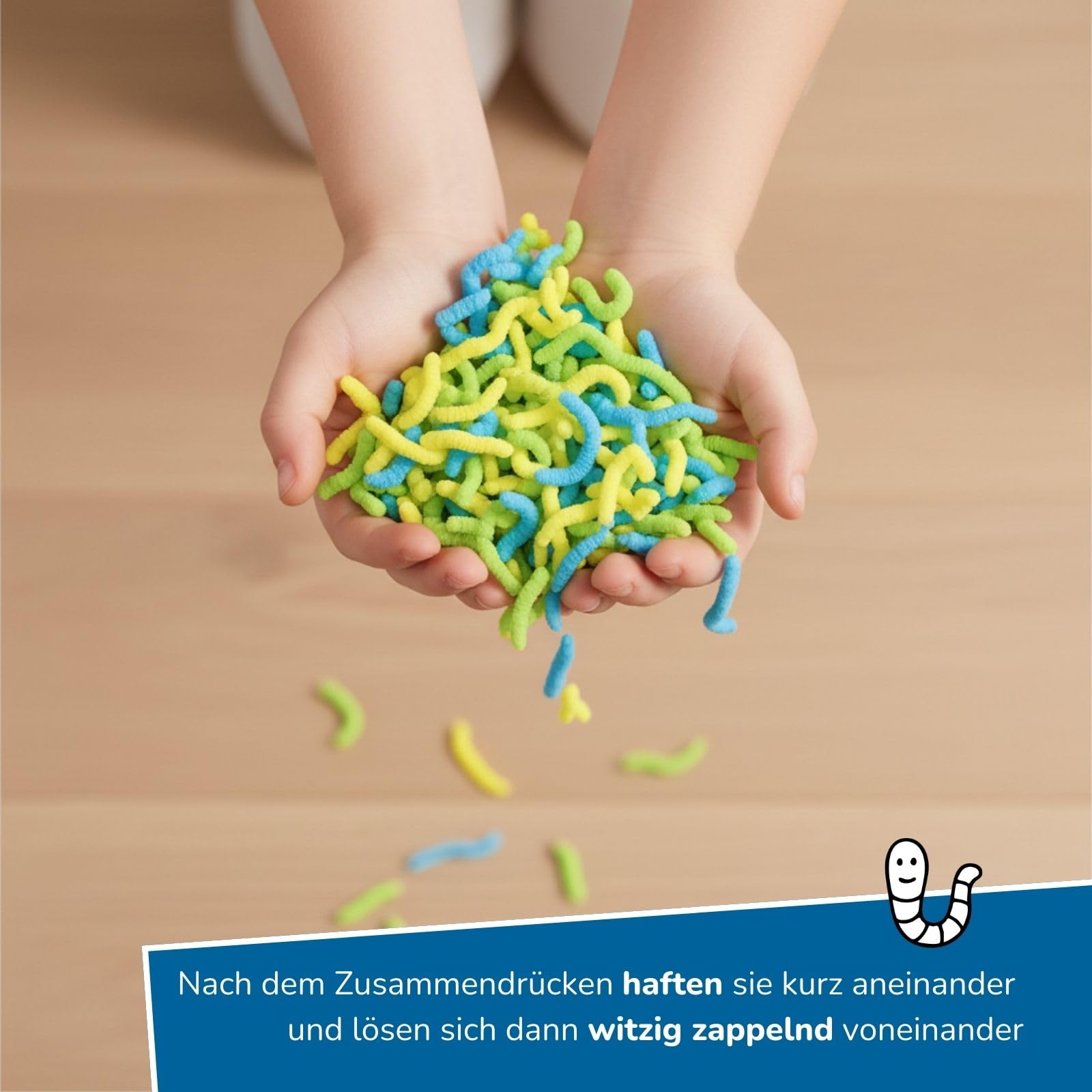 alldoro-motorik-squishy-worms-3er-set-120-g-gelb-blau-gr-n-knete image 4