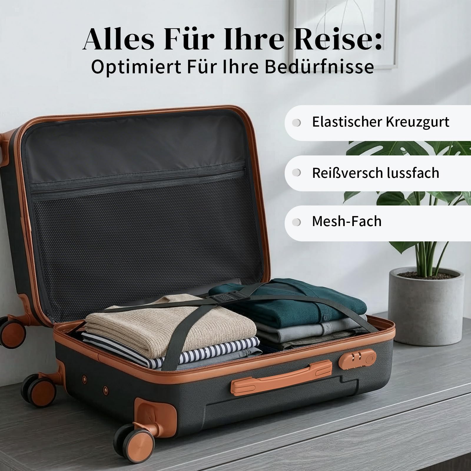 lalaho-kofferset-4teilig-hartschalenkoffer-schwarz-braun-abs image 5
