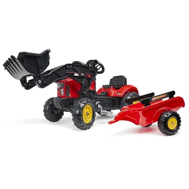 falk-supercharger-trettraktor-mit-anh-nger-2-5-jahre image 1
