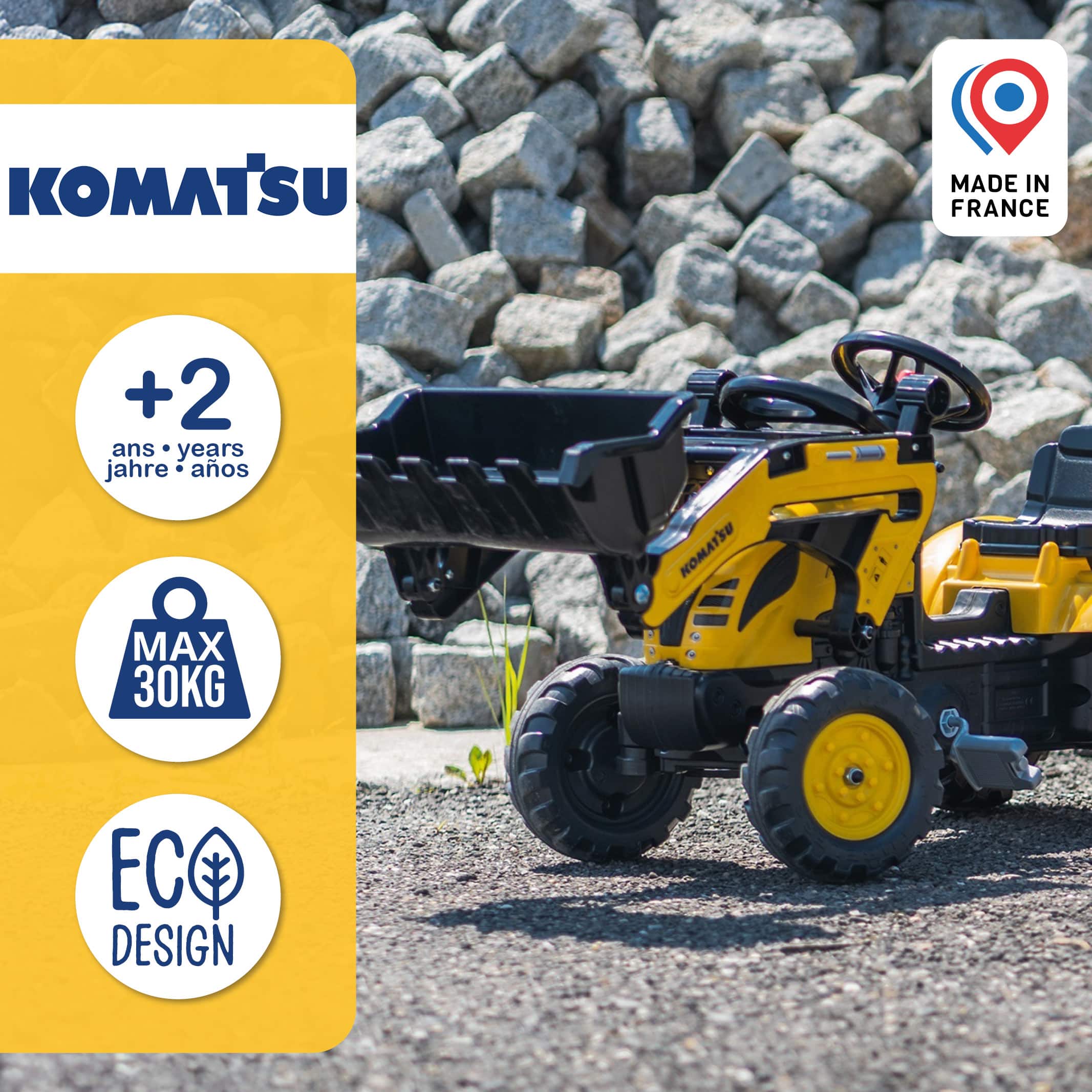 falk-komatsu-trettraktor-mit-bagger-und-anh-nger image 4
