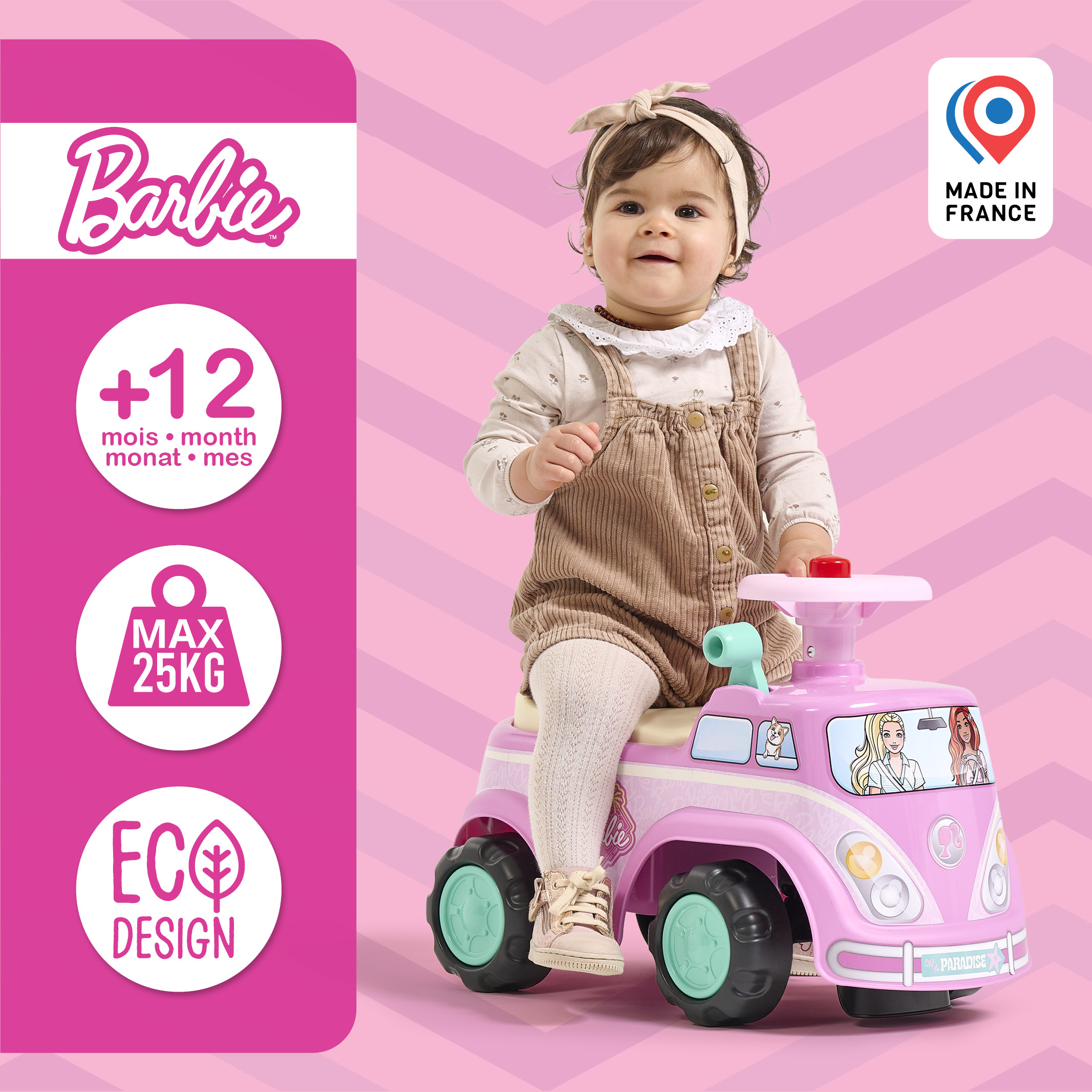 falk-porteurs-minivan-barbie-baby-rutscher-rosa image 5