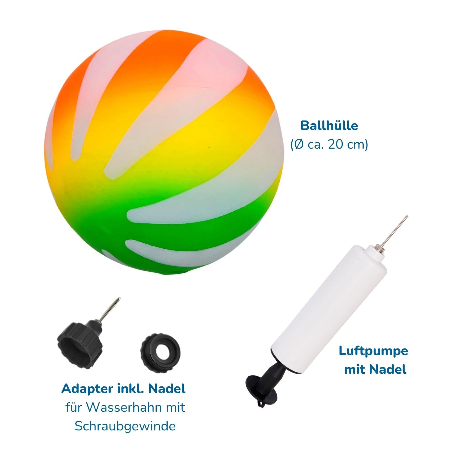 alldoro-2-in-1-tauch-wasserball-20-cm-mit-pumpe image 7