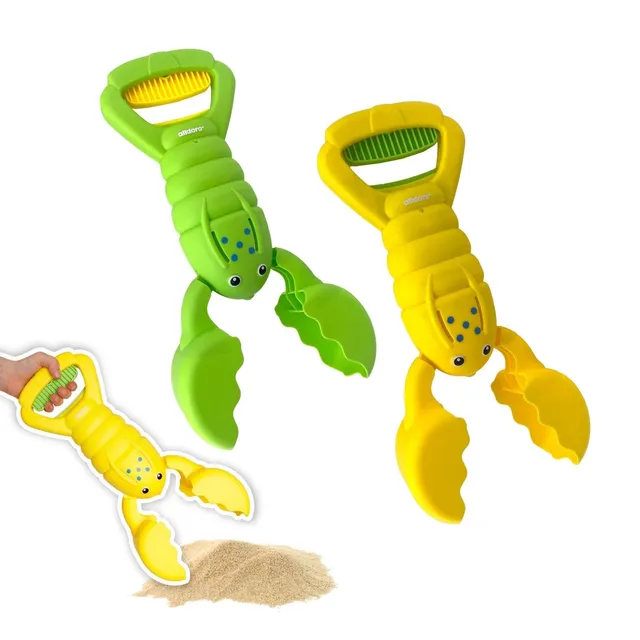 alldoro-outdoor-sandgreifer-hummer-2er-set-34-cm-gr-n-gelb-strand image 1