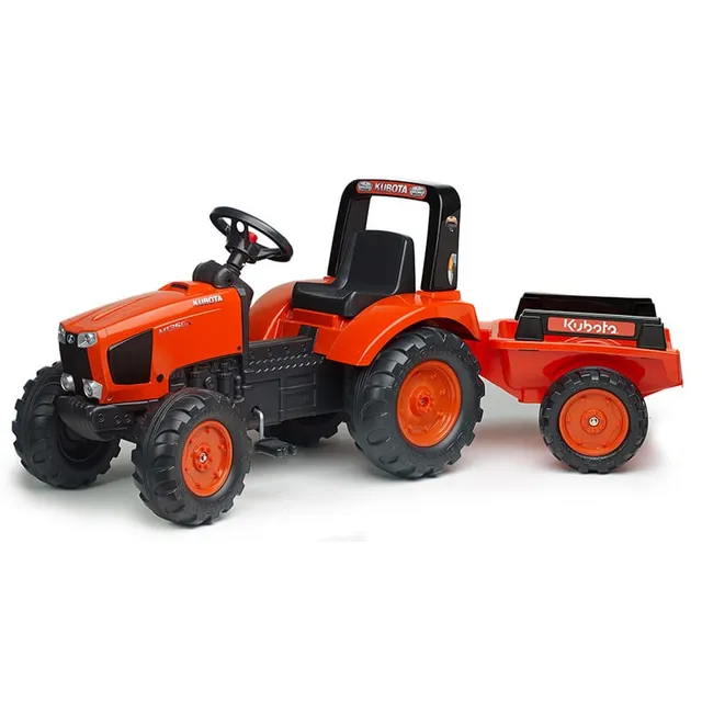 falk-kubota-m135gx-trettraktor-mit-anh-nger-pedal image 1