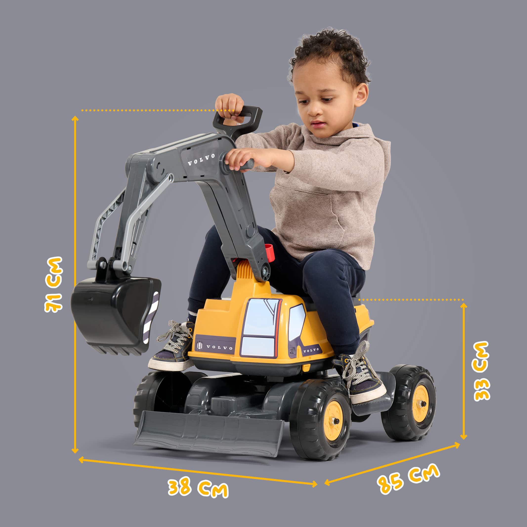 falk-volvo-xl-kinderbagger-sitzbagger-3-7-jahre image 5