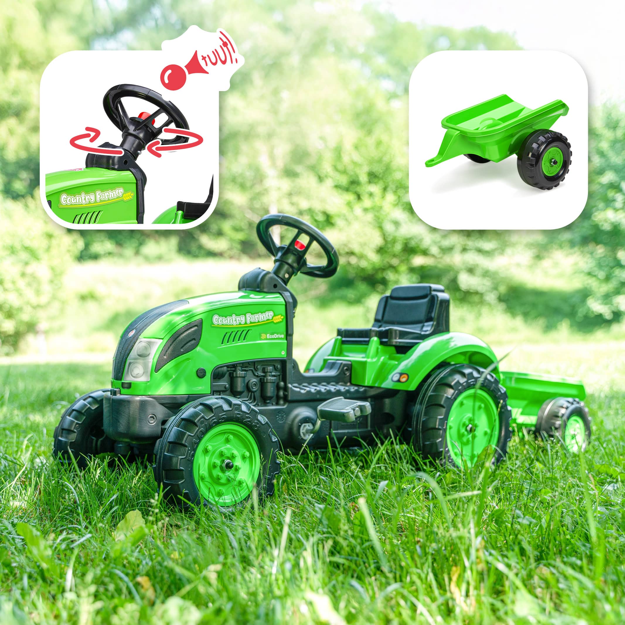 falk-country-farmer-trettraktor-mit-anh-nger-2-5-j-2 image 2