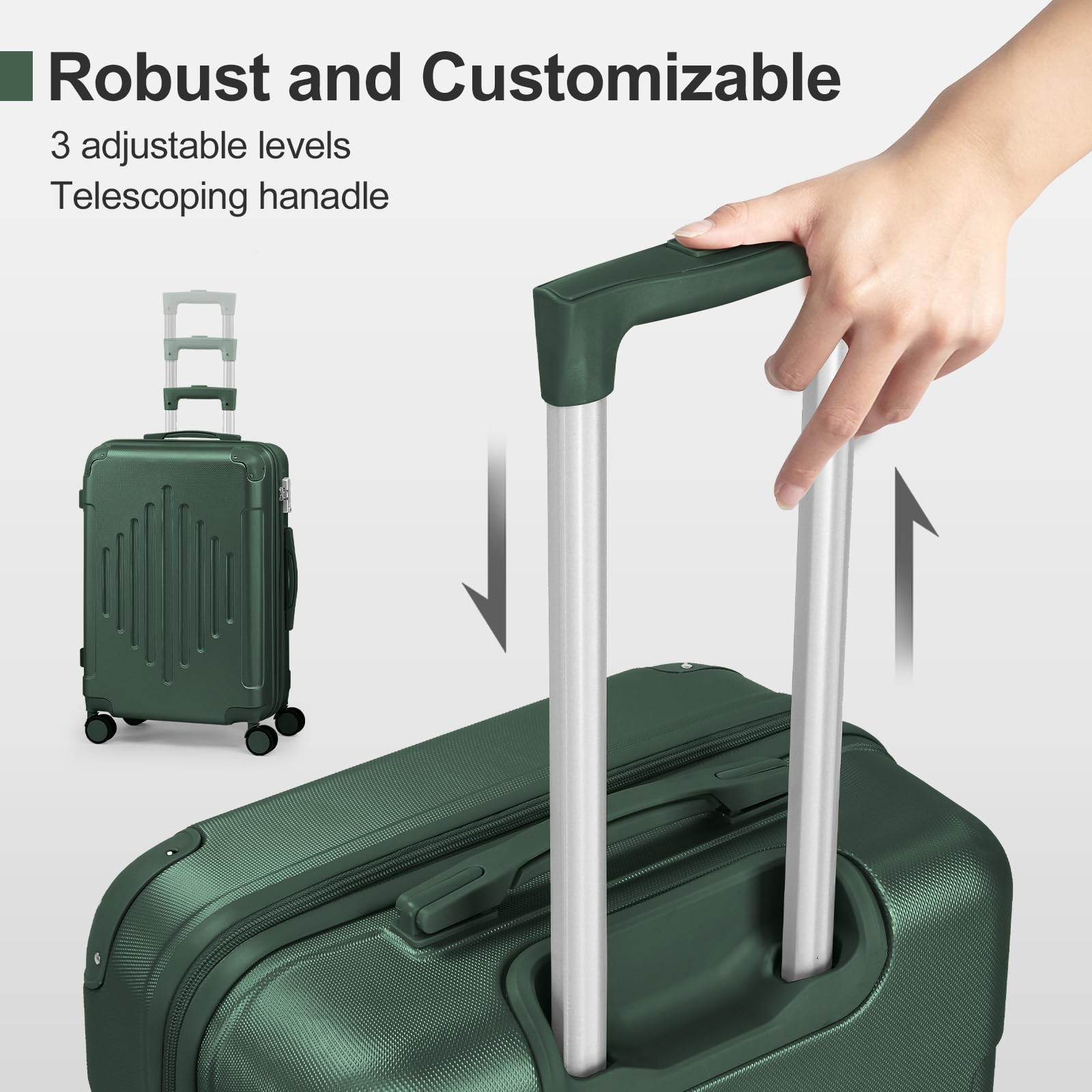 lalaho-reisekoffer-m-55cm-hartschale-dunkelgr-n-45l image 7
