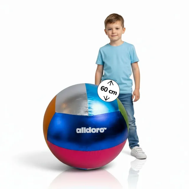 alldoro-60299-xxl-ball-metallic-60-cm-aufblasbar image 1
