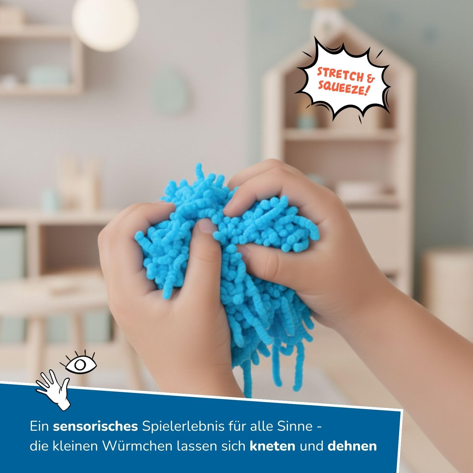 alldoro-squishy-worms-anti-stress-spielzeug-3er-set-blau-120-g image 3