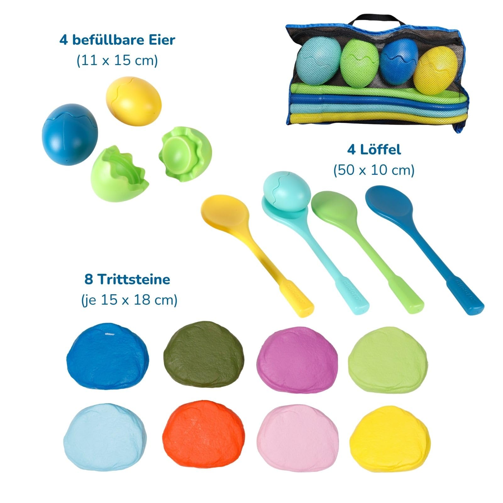 alldoro-2in1-balance-wettlauf-motorikspielzeug-set-8-steine-eierlauf image 6
