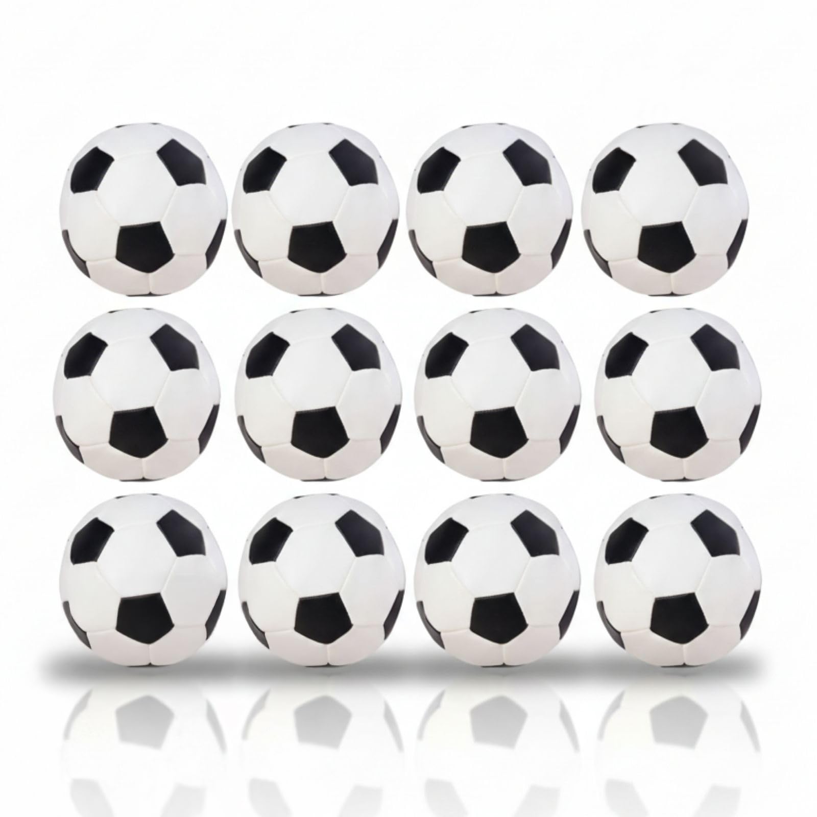 alldoro-softball-12er-set-schaumstoffball-schwarz-wei-10-cm image 1
