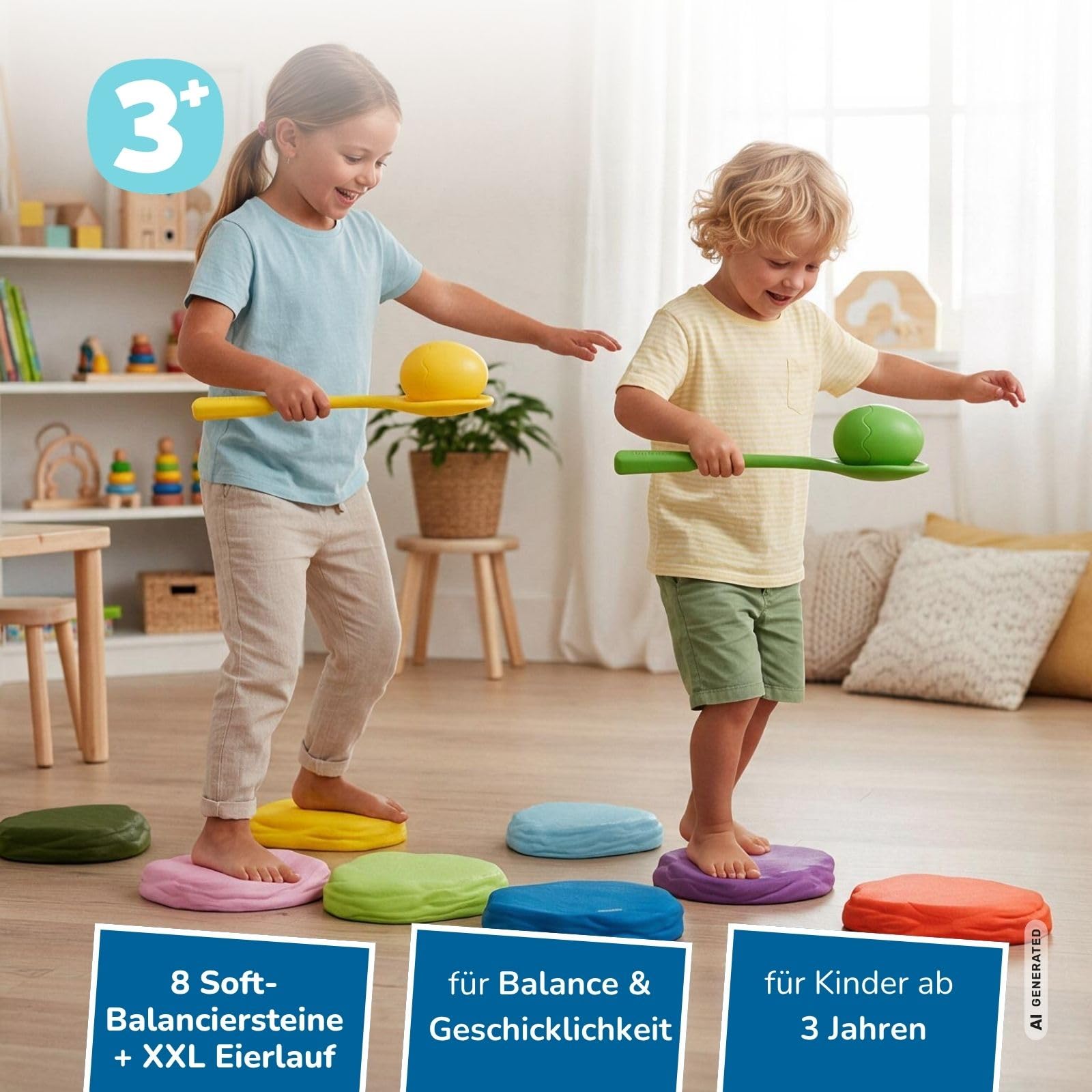 alldoro-2in1-balance-wettlauf-motorikspielzeug-set-8-steine-eierlauf image 2