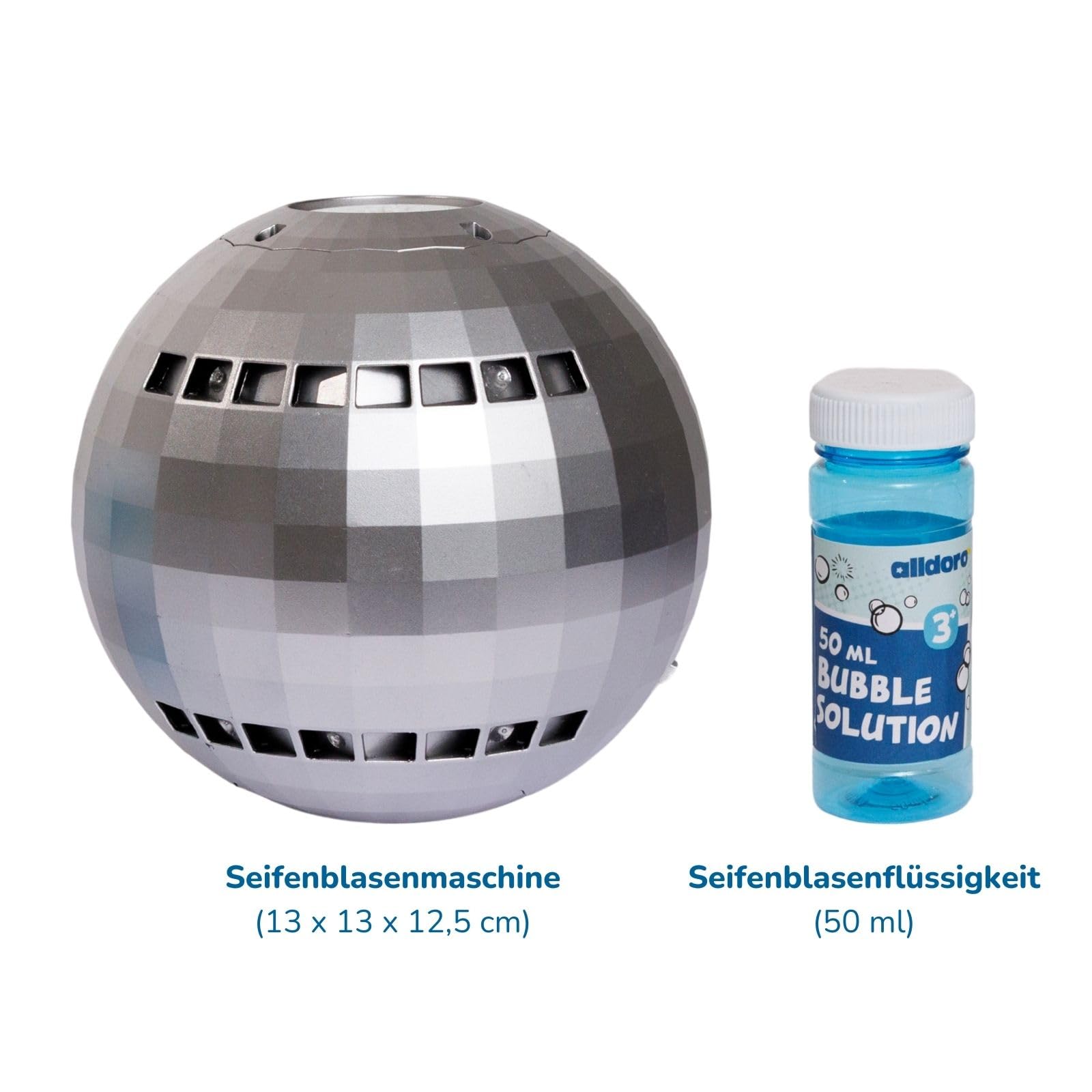 alldoro-led-seifenblasenmaschine-discokugel-silber-13-cm image 7