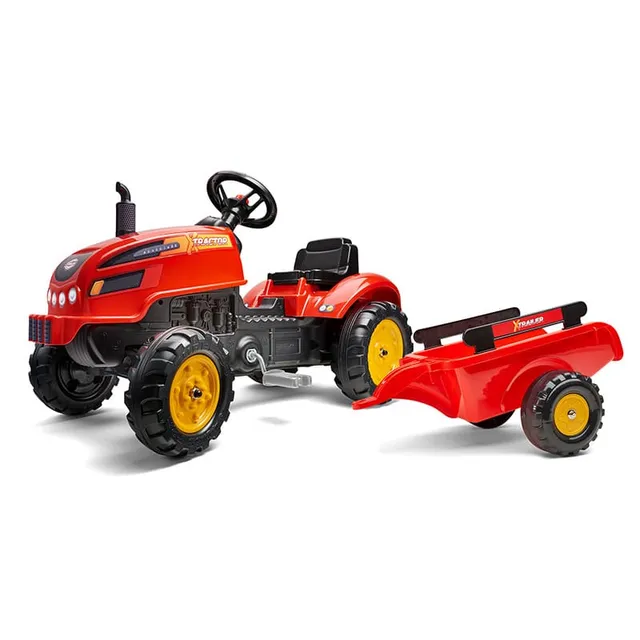 falk-x-tractor-trettraktor-mit-anh-nger-und-haube-2-5-j image 1