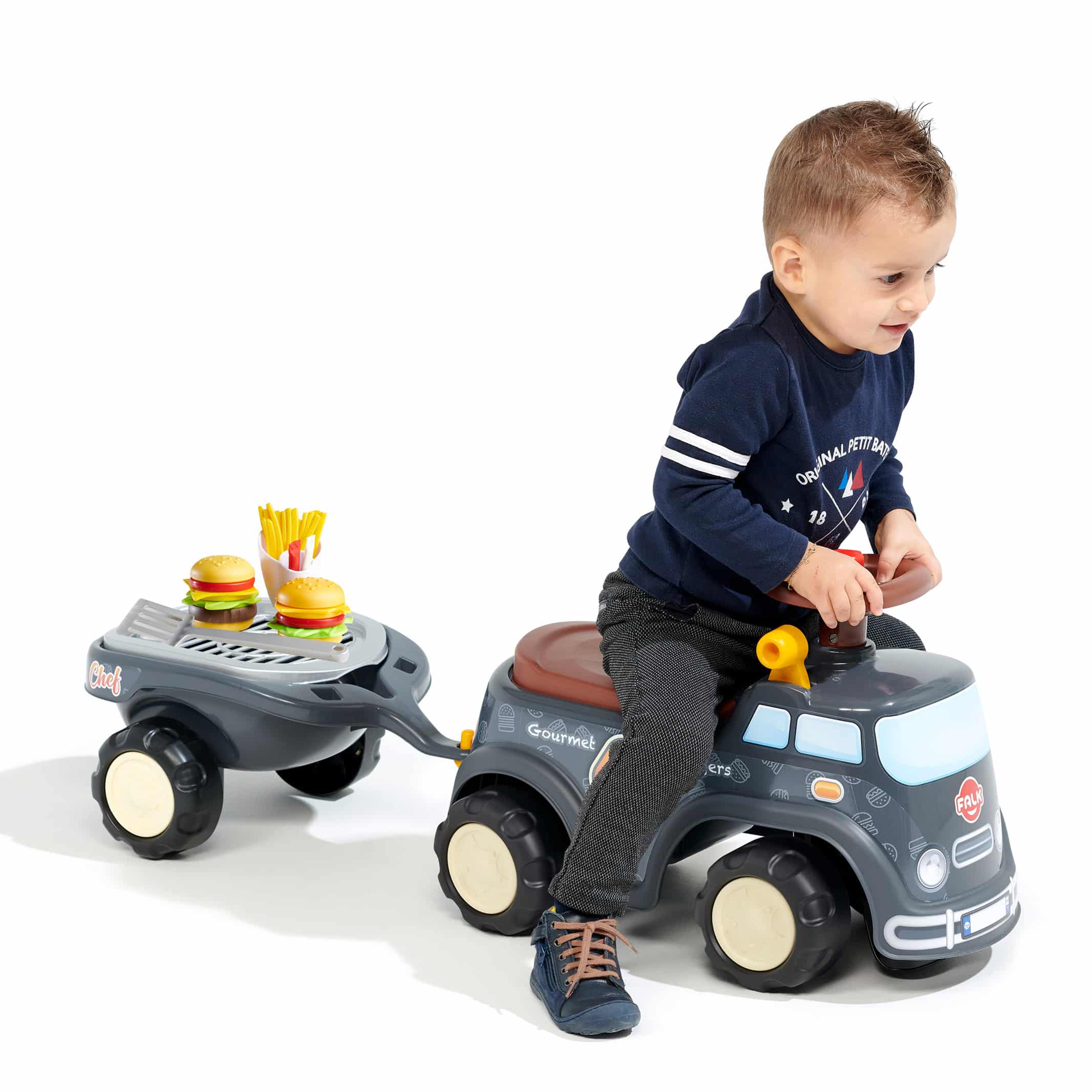 falk-food-truck-rutschauto-mit-anh-nger-ab-1-jahr image 2