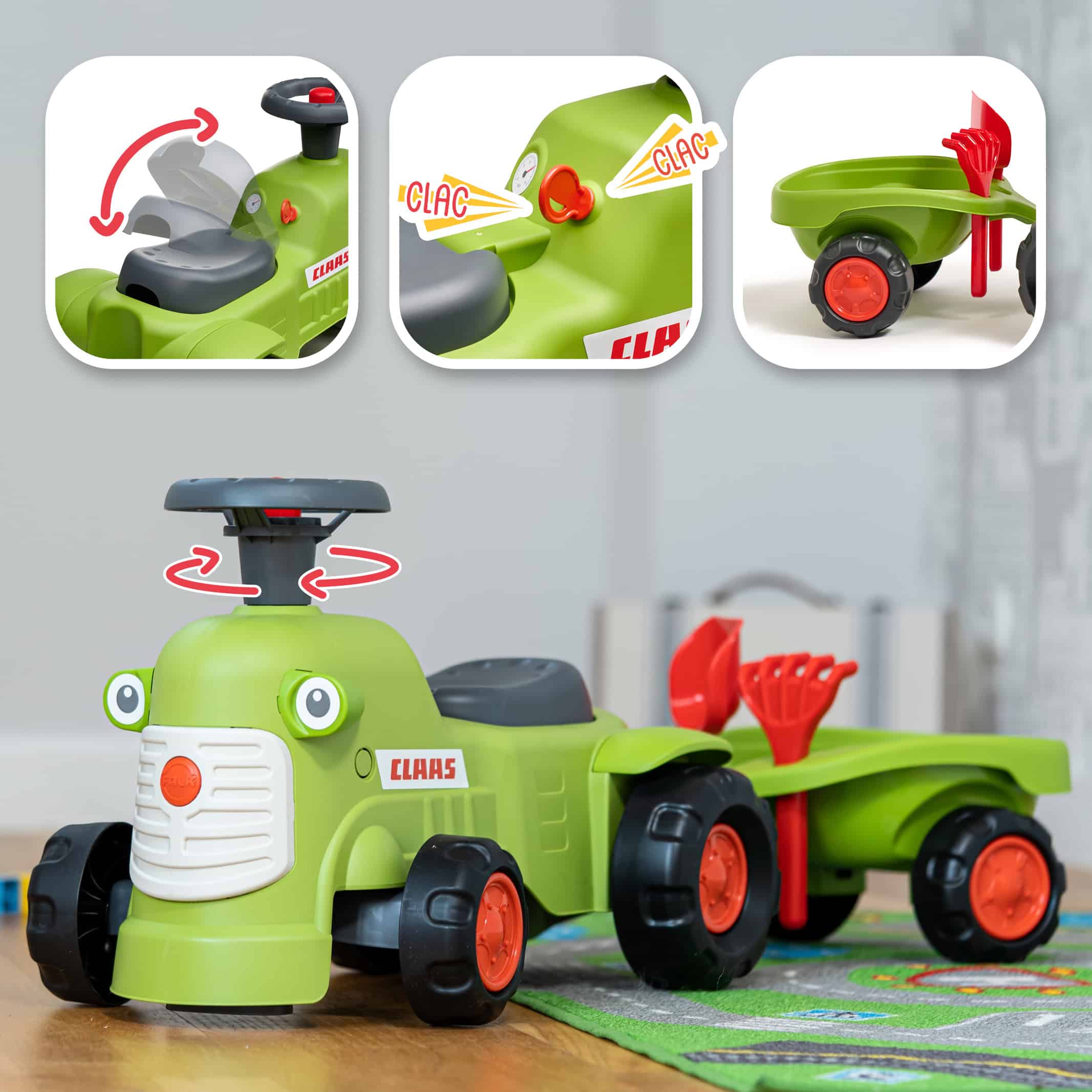 falk-claas-retro-rutschauto-mit-anh-nger-ab-1-jahr image 3