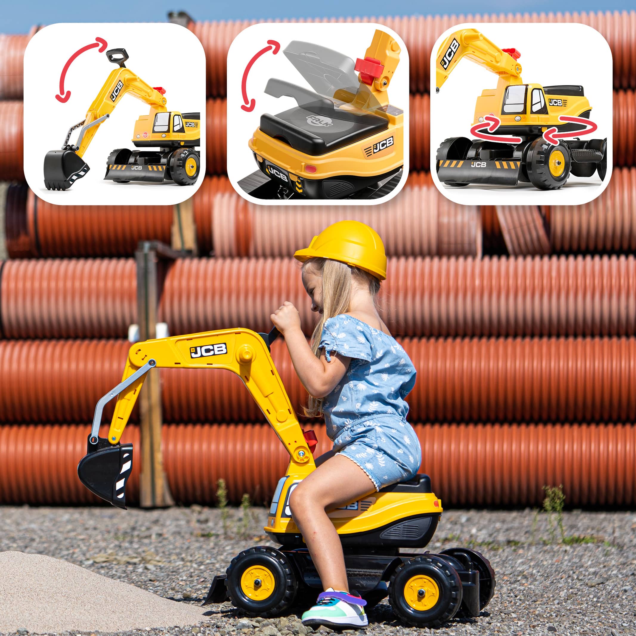 falk-jcb-xl-kinderbagger-sitzbagger-3-7-jahre image 3